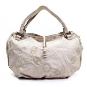 Pre-owned Leather handbags Celine Vintage , Beige , Dames