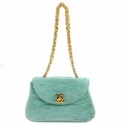 Pre-owned Fabric chanel-bags Chanel Vintage , Green , Dames