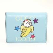 Pre-owned Leather wallets Gucci Vintage , Blue , Dames