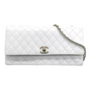 Pre-owned Fabric chanel-bags Chanel Vintage , White , Dames