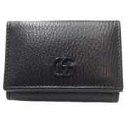 Pre-owned Leather wallets Gucci Vintage , Black , Dames