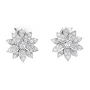 Pre-owned White Gold earrings Van Cleef & Arpels Pre-owned , Gray , Da...