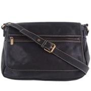 Pre-owned Leather shoulder-bags Celine Vintage , Black , Dames