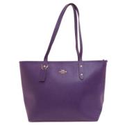 Pre-owned Fabric totes Coach Pre-owned , Purple , Dames