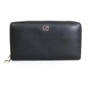 Pre-owned Leather wallets Gucci Vintage , Black , Dames