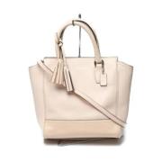 Pre-owned Fabric handbags Coach Pre-owned , Beige , Dames