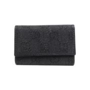 Pre-owned Canvas key-holders Gucci Vintage , Black , Dames