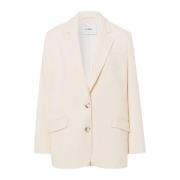 Oversized Single Breasted Blazer IVY OAK , White , Dames