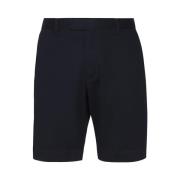 Navy Katoenen Shorts Rits Knoopsluiting Polo Ralph Lauren , Blue , Her...