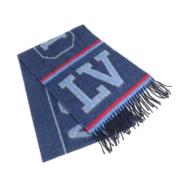 Pre-owned Wool scarves Louis Vuitton Vintage , Blue , Dames