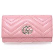 Pre-owned Leather wallets Gucci Vintage , Pink , Dames