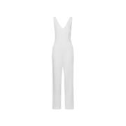 V-hals Jumpsuit in Sneeuwwit IVY OAK , White , Dames