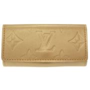 Pre-owned Canvas key-holders Louis Vuitton Vintage , Yellow , Dames