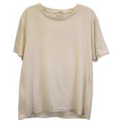 Pre-owned Cotton tops Yves Saint Laurent Vintage , Beige , Dames