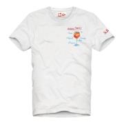 Portofino Spritz Print Katoenen T-Shirt MC2 Saint Barth , White , Here...