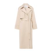 Klassieke dubbelrijige trenchcoat IVY OAK , Beige , Dames