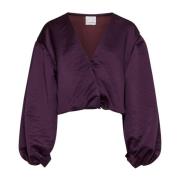 Elegante Overhemden Collectie Forte Forte , Purple , Dames