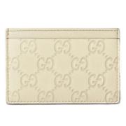 Pre-owned Leather wallets Gucci Vintage , Beige , Dames