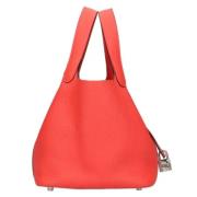 Pre-owned Fabric handbags Hermès Vintage , Red , Dames