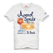 Venetië Spritz T-shirt MC2 Saint Barth , White , Heren