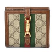 Pre-owned Fabric wallets Gucci Vintage , Beige , Dames