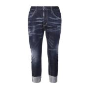 Blauwe Klassieke Vijf Zakken Jeans Dsquared2 , Blue , Heren