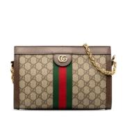 Pre-owned Leather gucci-bags Gucci Vintage , Beige , Dames