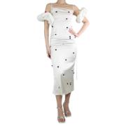 Pre-owned Viscose dresses Jacquemus Pre-owned , Beige , Dames