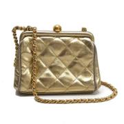 Pre-owned Fabric chanel-bags Chanel Vintage , Yellow , Dames