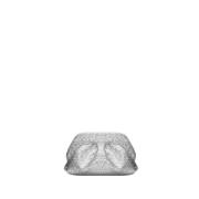 Sprankelend Zilver Clutch Tas Vegan Stof THEMOIRè , Gray , Dames