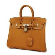 Pre-owned Fabric handbags Hermès Vintage , Brown , Dames