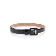 Pre-owned Leather belts Armani Pre-owned , Black , Dames