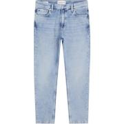 Blauwe Denim Tapered Leg Dad Jeans Calvin Klein , Blue , Heren