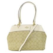 Pre-owned Fabric handbags Coach Pre-owned , Beige , Dames