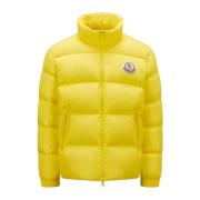 Korte Pufferjas Geel Moncler , Yellow , Heren