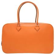 Pre-owned Fabric handbags Hermès Vintage , Orange , Dames