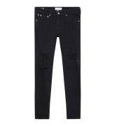 Zwarte Skinny Fit Broek Calvin Klein , Black , Heren