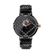 Zwarte damesmode horloge kwarts Police , Black , Dames