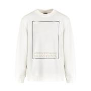 Witte Sweater French Terry Lange Mouw Armani Exchange , White , Heren