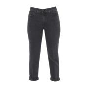 Zwarte Denim Broek Hoge Prestaties Kocca , Black , Dames