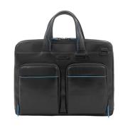 Slanke Computer en iPad Tas met Rfid Bescherming Piquadro , Black , He...