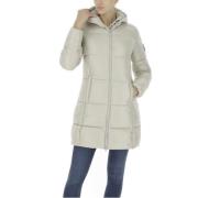 Gewatteerde Jas met Capuchon Save The Duck , Beige , Dames