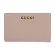 Pre-owned Leather wallets Gucci Vintage , Pink , Dames