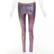 Pre-owned Leather bottoms Rick Owens Pre-owned , Purple , Dames