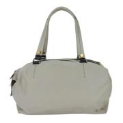 Pre-owned Leather shoulder-bags Celine Vintage , Gray , Dames