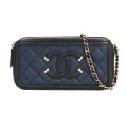 Pre-owned Fabric chanel-bags Chanel Vintage , Black , Dames