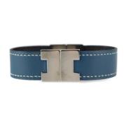 Pre-owned Metal bracelets Hermès Vintage , Blue , Dames