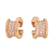 Pre-owned Rose Gold earrings Bvlgari Vintage , Pink , Dames