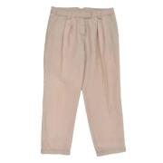 Pre-owned Cotton bottoms Burberry Vintage , Beige , Dames