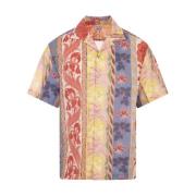 Multikleur korte mouwen bowling shirt Etro , Multicolor , Heren